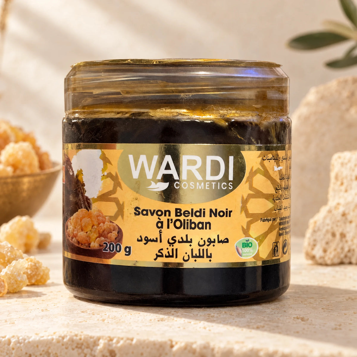 Savon Beldi Noir au Luban (Oliban) – Rituel hammam traditionnel