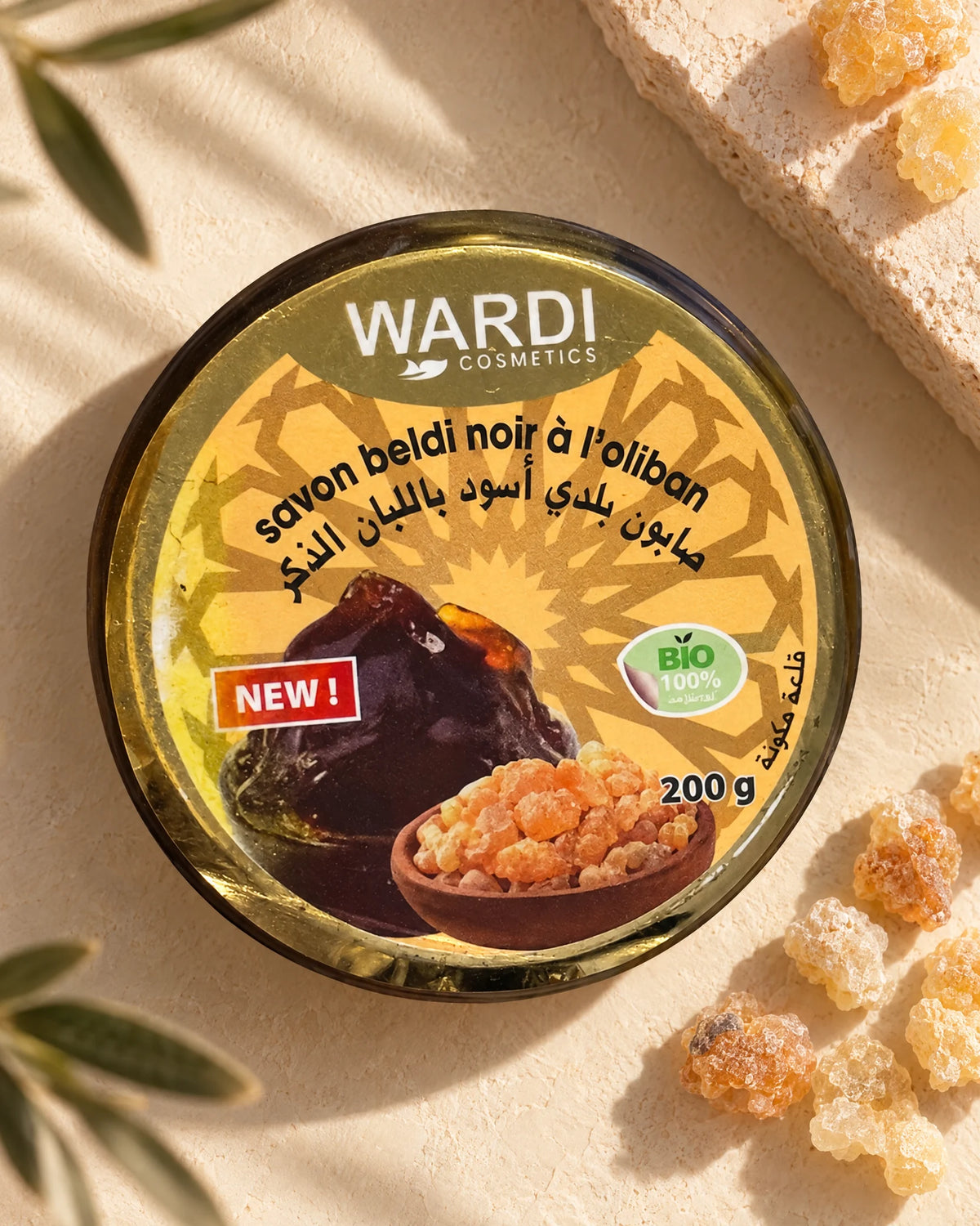 Savon Beldi Noir au Luban (Oliban) – Rituel hammam traditionnel
